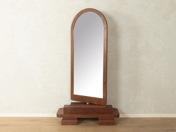 Specchio Art Déco circa 1920, Legno, Marrone, Art Deco (foto 2 di 7)