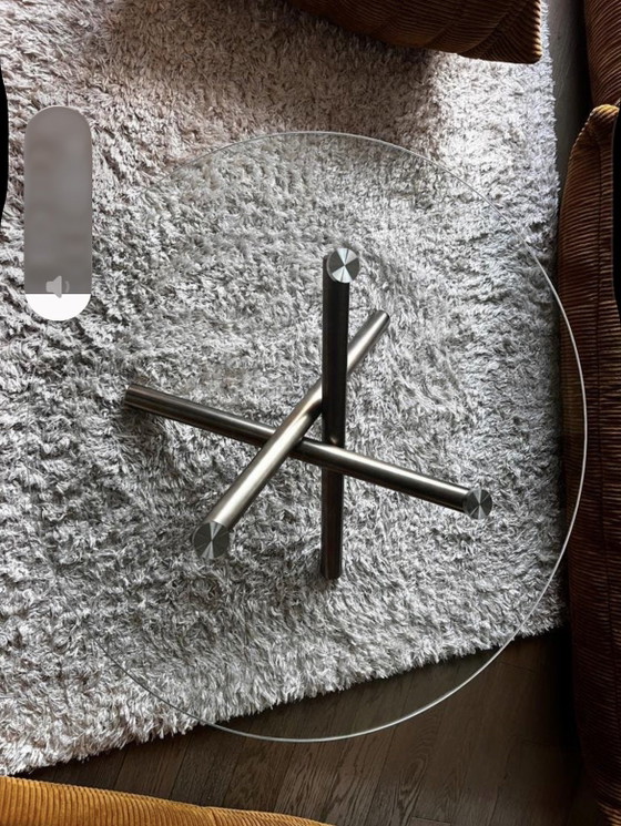 Tavolino rotondo di design con base in metallo – Tavolini da caffè, Aluminium (photo 6 of 6)