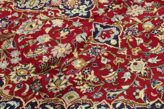 Image 1 of Original Perserteppich Keschan,Kashan Rot 348 x 240 cm Top Zustand Klassik Alt