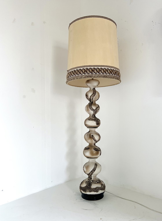 Image 1 of Vintage XL ceramic bubble floor lamp, Kaiser Leuchten '60