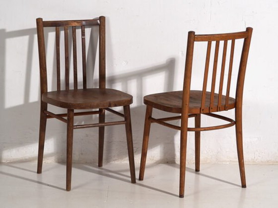 Vintage TON bentwood chairs (c.1960). Set of 2 pieces #13 – Dining chairs (photo 12 of 40)