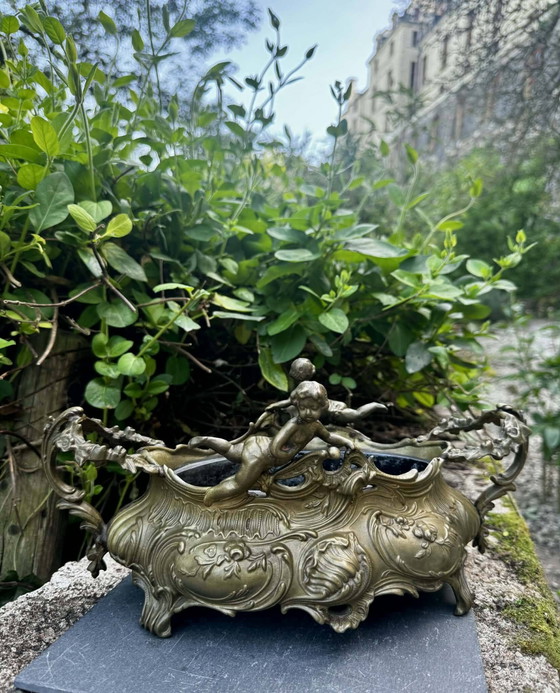Macetas grandes para jardín de rocas, ángel Art Nouveau – Metal, Rococo (photo 16 of 18)