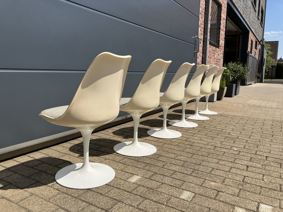 Image 1 of 6x Original Vintage Knoll Tulip Dining Chairs Eero Saarinen