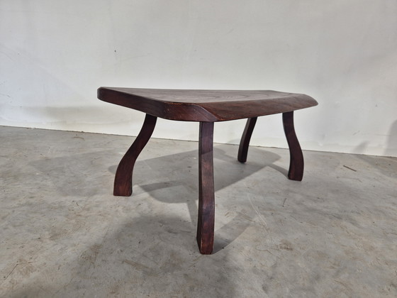 Image 1 of Brutalist vintage tree trunk table