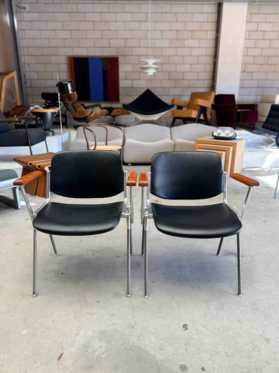 Castelli DSC 106 chair, Giancarlo Piretti (stock: 8), Chairs and lounge chairs, Wood, Aluminium, Black (photo 5 of 14)