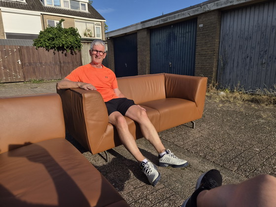 Image 1 of Leather Montetel sofas