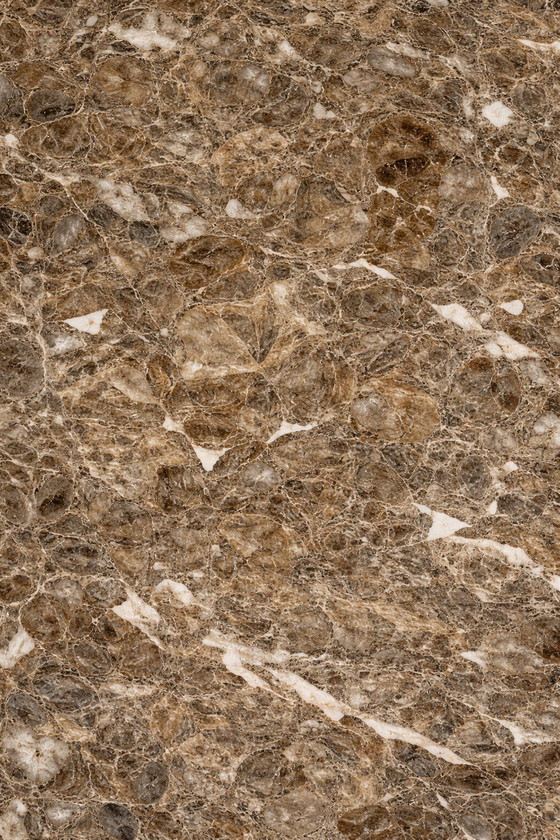 Image 1 of 70's Italian marble coffee table with wooden base