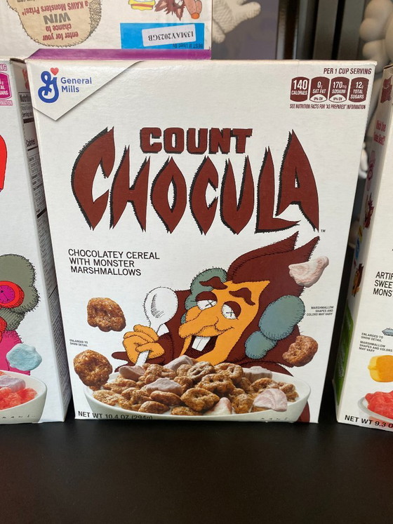Image 1 of Kaws Monsters Cereal Pack of 4 boxes with their packaging 2023
