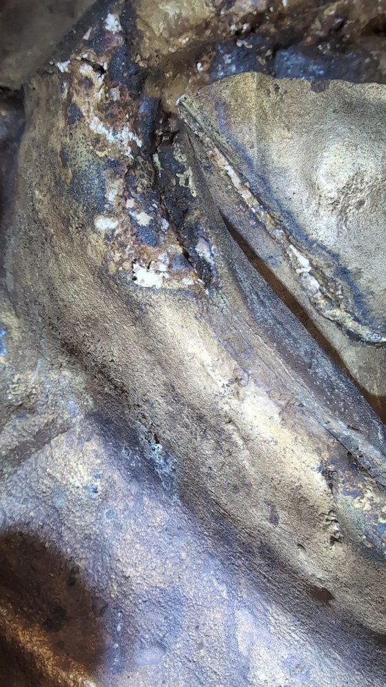 Antiker Himalaya Bronze Buddha – ca. 500 Jahre alt – Westtibetische / Mustang Tradition – Bildhauerei (photo 19 of 23)