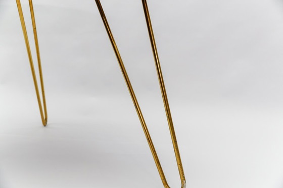 Image 1 of Farbenfroher Couchtisch aus Mosaik und Messing, Italien, 1950er Jahre