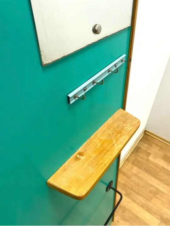 Image 1 of Retro-Wandhänger mit Spiegel, 1960er Jahre, Tschechoslowakei