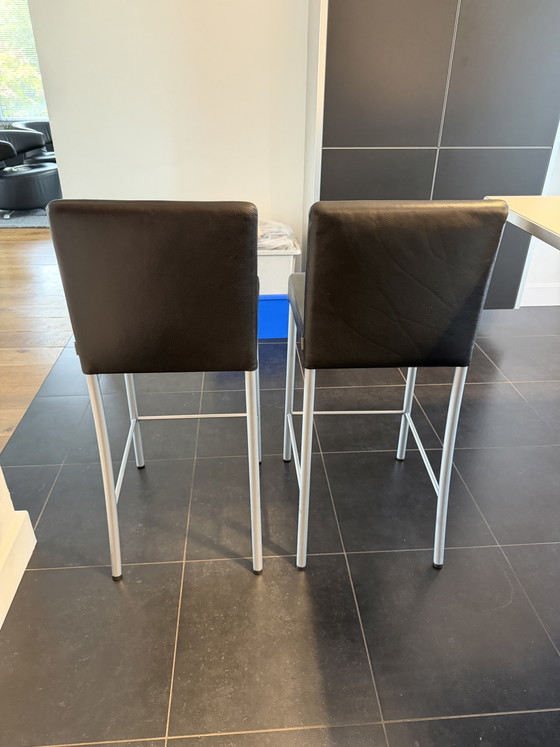 4 Hockers Walter Knoll – Barkrukken, Leather, Metal (photo 6 of 15)