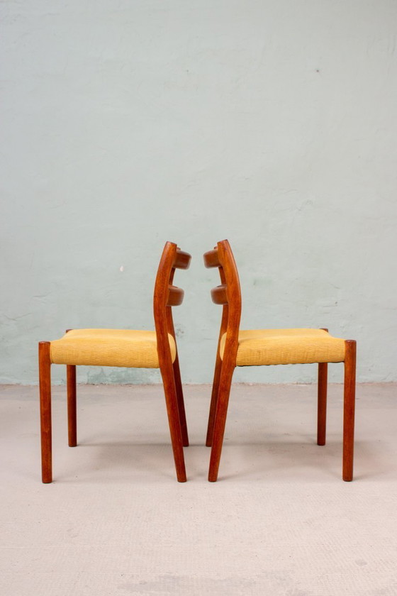 Image 1 of 4 x Niels Otto Möller Model 84 Stoel Deens Vintage Teak