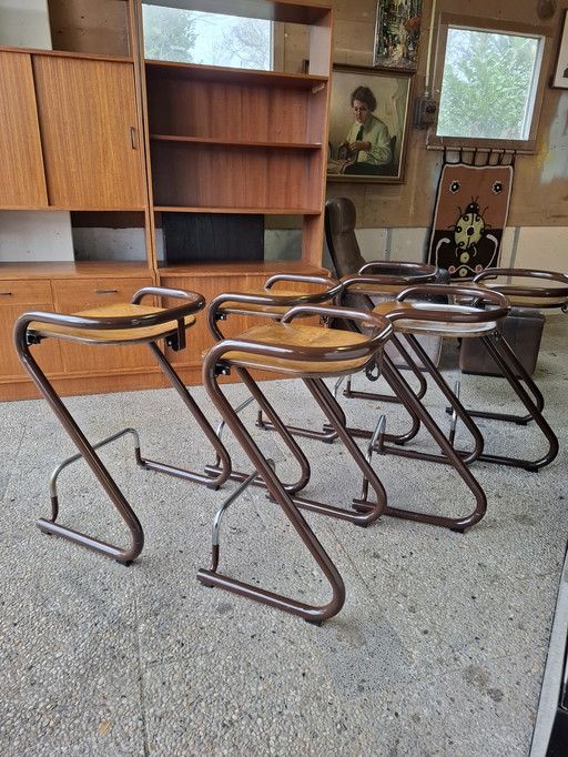 6 Vintage design Lammhults bar chair bar stool Börge Lindau & Bo Lindekrantz
