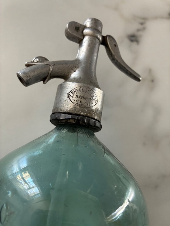 Image 1 of Siphon ancien turquoise
