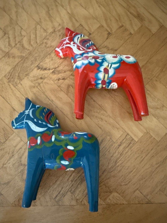 Image 1 of Nils Olsson caballos de madera Dala