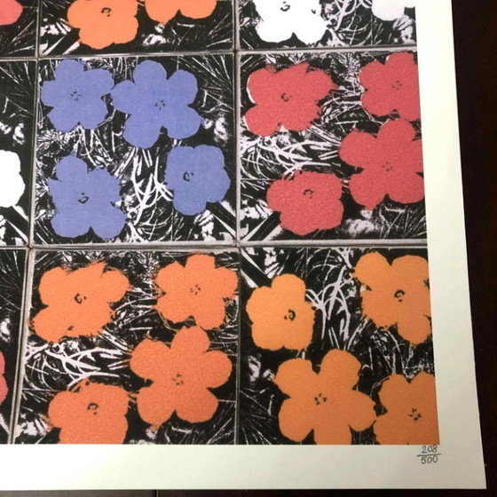 1990s After Andy Warhol "Poppy Flowers" Lithograph – Lithographs & prints, Paper (photo 5 of 11)