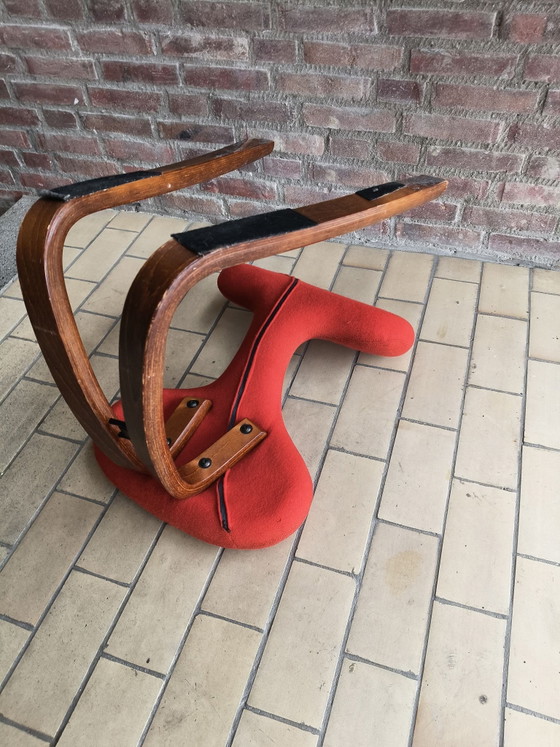 Extremely rare Vintage Stokke Aerobic Balans (Peter Opsvik) – Kvadrat Hallingdal – Stools, Wool, Wood (photo 8 of 15)