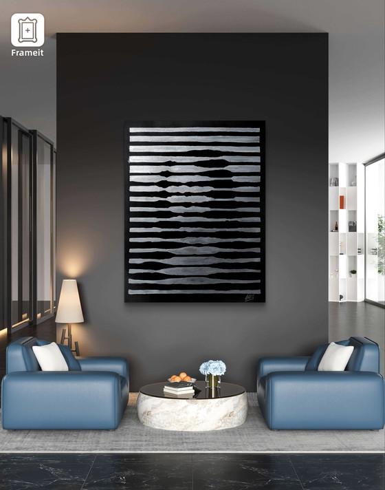 Image 1 of Walter Geraci - Gioconda stripes XL silver 