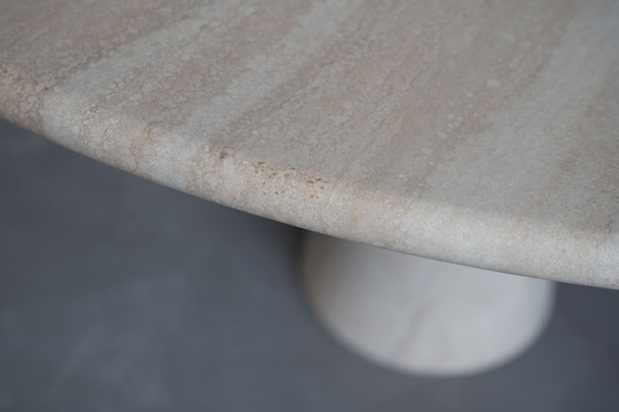 Angelo Mangiarotti M1 Dining Table Travertine Marble 130cm (photo 13 of 15)