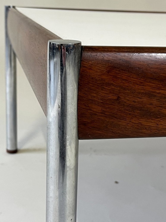 Image 1 of Scandinavian Coffee Table, Teak and Chrome, 1960s