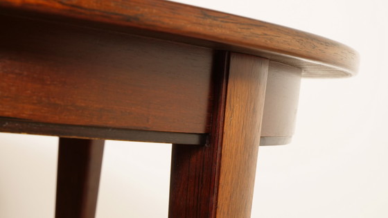 Image 1 of Table à manger ronde vintage | Omann Jun | Bois de rose | extensible