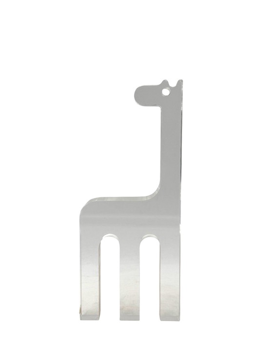 Image 1 of Silvio Russo, Lucite Giraffe Sculpture, Guzzini Italy 1970s