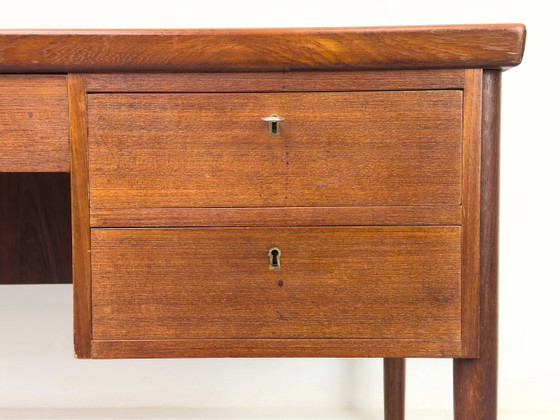 Deens Teak Bureau met Laden, jaren 60 – Scandinavian (photo 3 of 28)