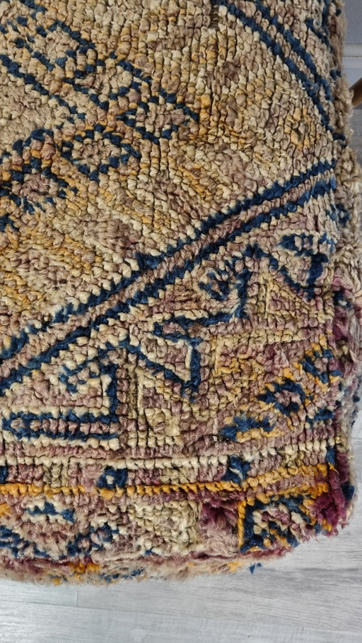 Pouf berbère vintage, coussin marocain