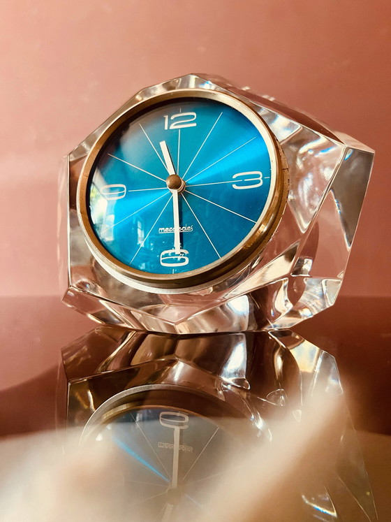 Image 1 of Uniek! Mercedes kristallen klok