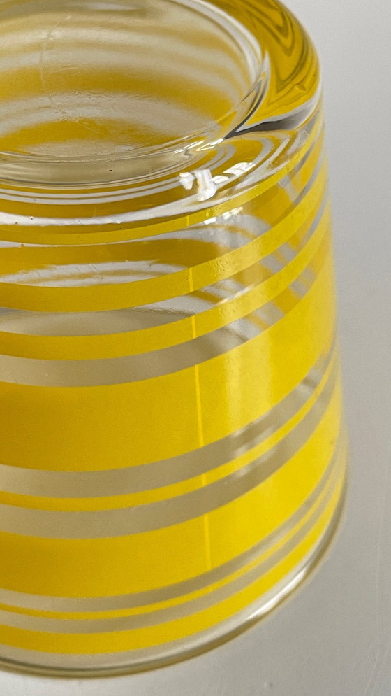 Image 1 of Pair of vintage screen-printed glass planters