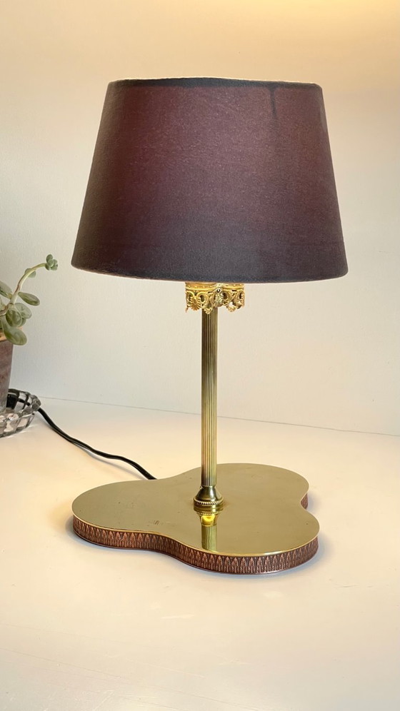 Image 1 of LAMPADA VINTAGE Clover IN OTTONE MASSICCIO