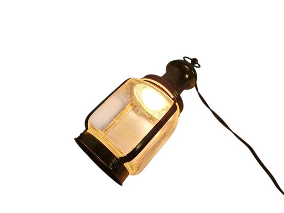 Image 1 of Ottone - lanterna - lampada da parete - lampada da parete - primo quarto del XX secolo