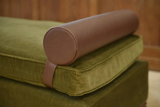 Sofa/Daybed in the style of Eugène Printz 1940s – Chaise longue, Velvet, Art Deco (photo 10 of 13)