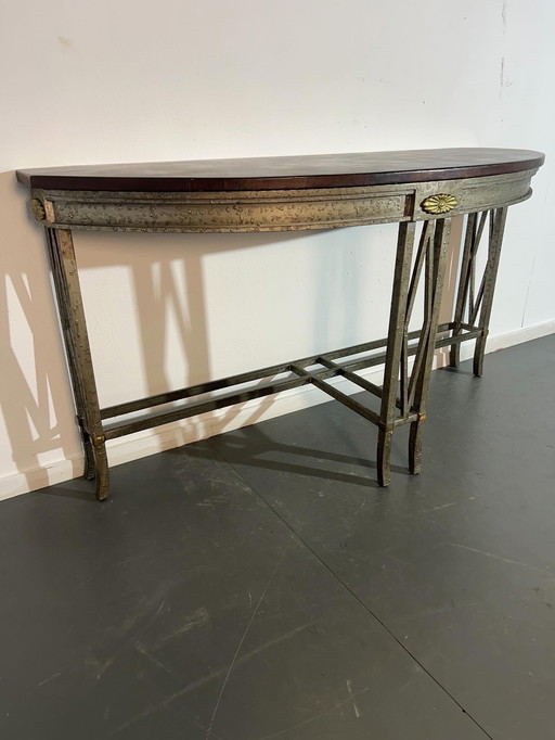 Wrought iron console table '1970'