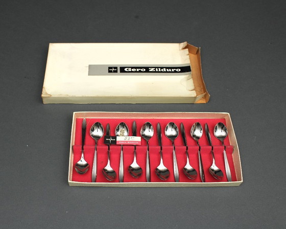 Image 1 of Dick Simonis (1919-2004) - Gero Zilduro - 12 couverts - model Festini - 118 delig - RVS bestek - 1959 