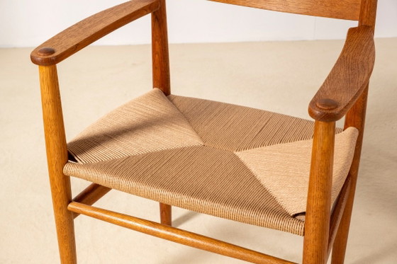 2 sillas de comedor Hans J. Wegner CH37 en roble aceitado, década de 1970. – Carl Hansen & Søn, Wood, Vintage (photo 8 of 12)