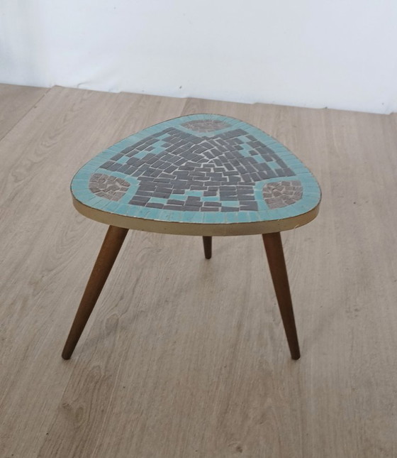 1950s Ceramic Side Table – Metal (photo 6 of 7)