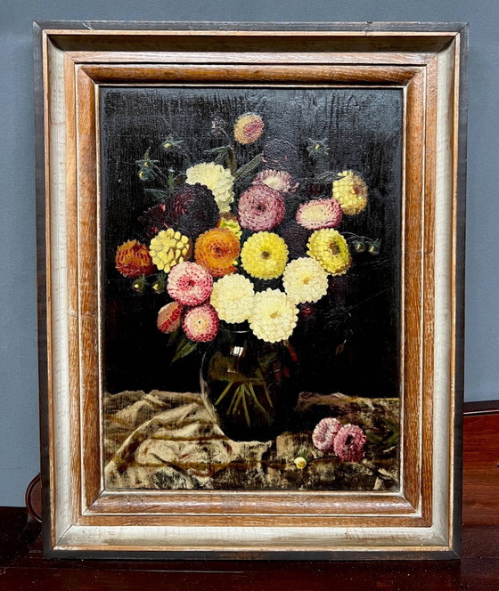 Painting “Still life with flowers”. – Paintings & Drawings, Wood (photo 7 of 7)