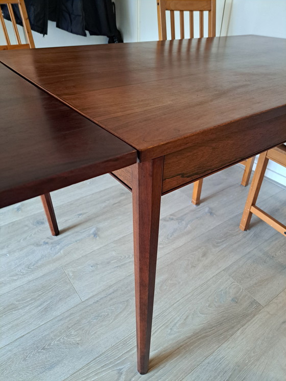 Image 1 of Vintage Scandinavian Design extendable Rosewood Dining Table