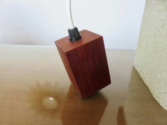 Image 1 of Par de lámparas colgantes escandinavas de plexiglás y teca, 1970