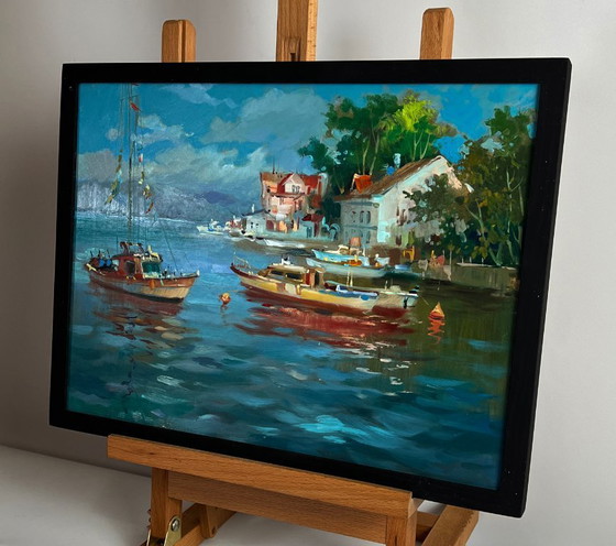 Image 1 of River Ships near the Shore