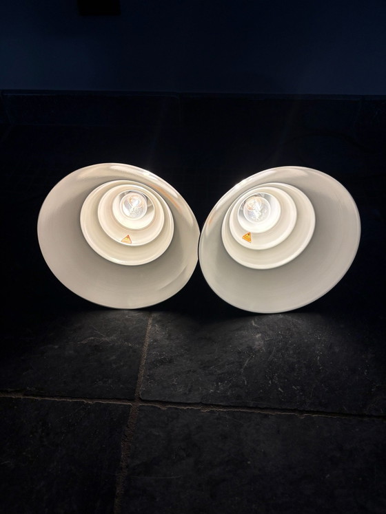 2x Anvia vintage brown Pendant lamps – Metal (photo 6 of 10)