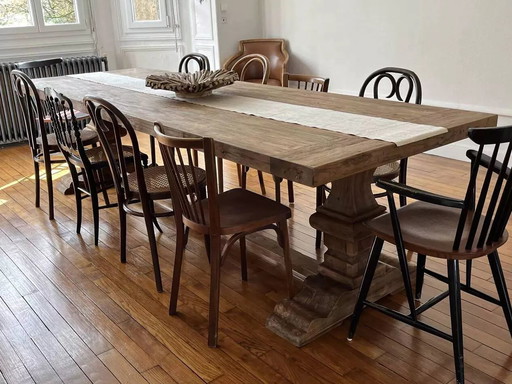 Spirito Monastery Table In Solid Wood - Length 200 cm