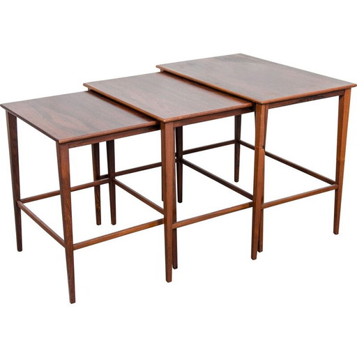 Vintage Nisttische aus Palisanderholz, Dänemark 1960