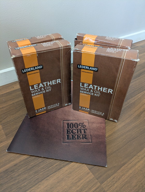 Image 1 of Leather designer sofa 3.5 seats in very good condition