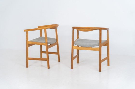 Image 1 of Pair of PP203 arm chairs  by Hans J. Wegner for PP Møbler (Denmark, 1960s).