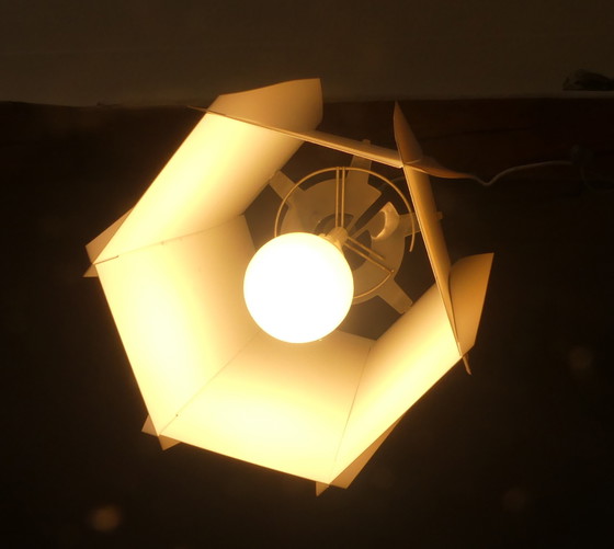Image 1 of Plafondlamp Lars Eiler Schiøler voor Hoyrup kunststof UK1aeb