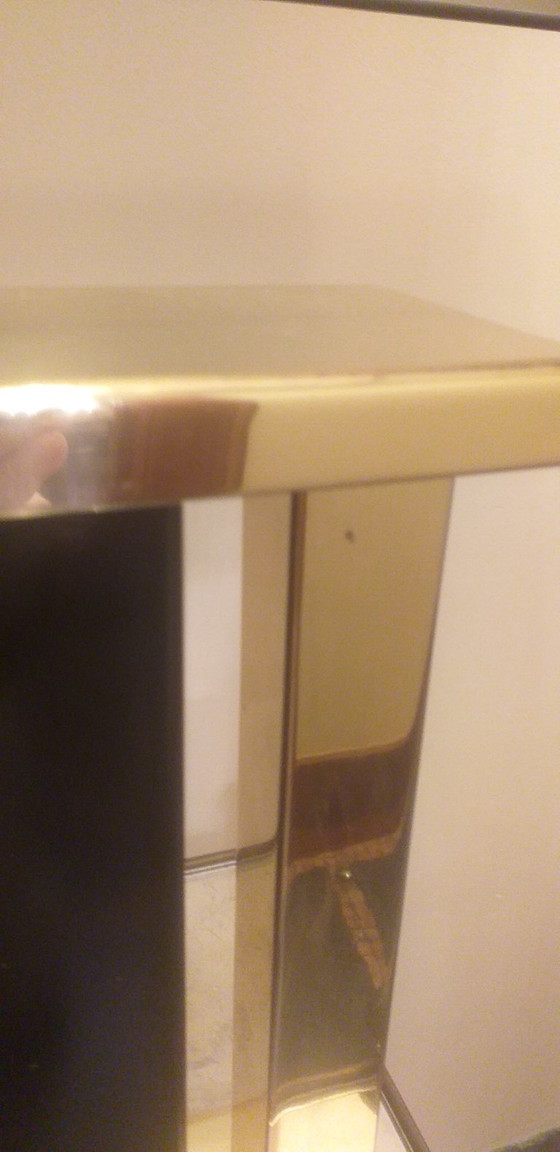 Image 1 of Modernist 1970s brass table lamp