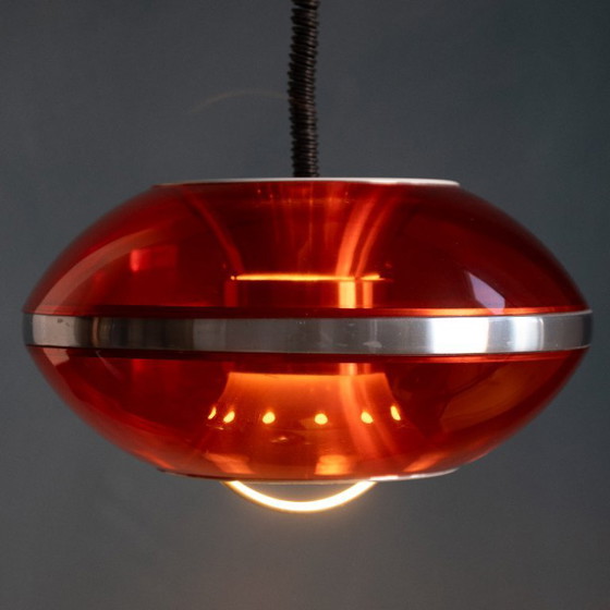 Image 1 of Lámpara colgante Orange Dijkstra UFO de la era espacial